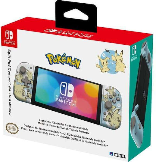 Hori Split Pad Compact Ενσύρματο Gamepad για Switch Pikachu & Mimigma