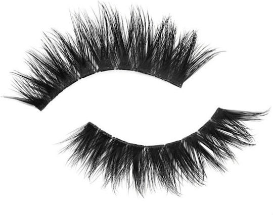 Magic Studio Extra Volume Effect Faux Mink Βλεφαρίδες C Curl Μαύρες με Κόλλα