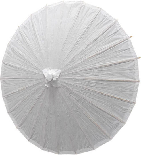 Carnival Umbrella White made of Wood 1pcs