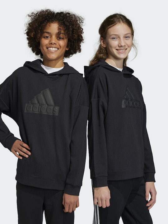 Παιδικό Φούτερ με Κουκούλα Μαύρο Future Icons Hooded
