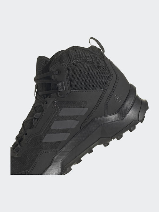 adidas Terrex AX4 Mid GTX Men's Hiking Boots Waterproof With Gore-Tex Membrane Core Black / Carbon / Grey Four