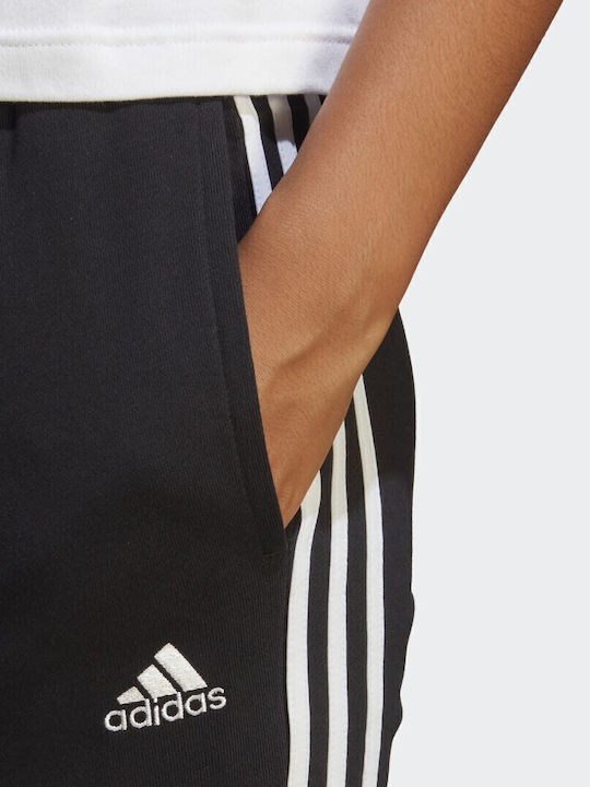 Essentials 3-Stripes Jogginghose Jogger Schwarz