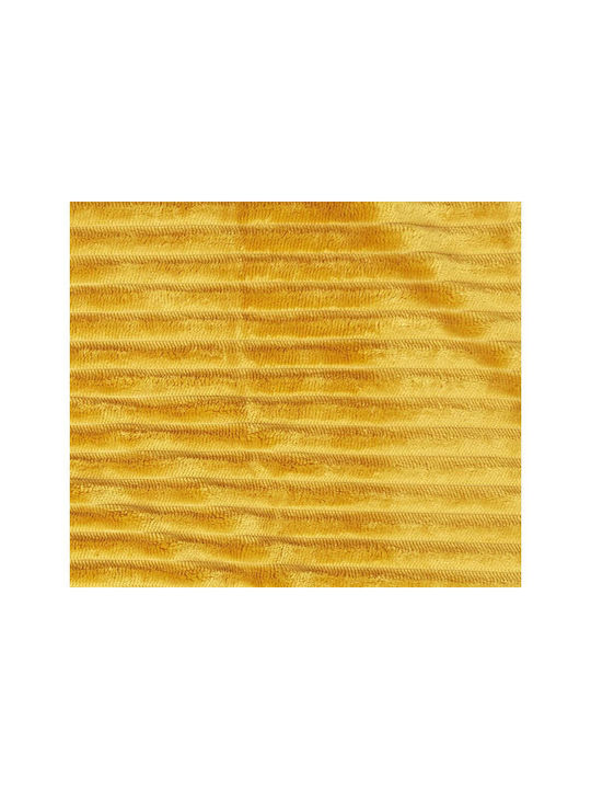 The Home Deco Factory Fleece Blanket Half-Double 180x220cm Yellow