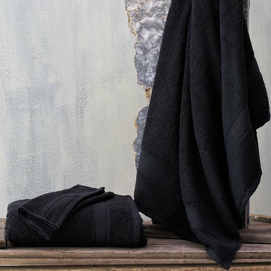 Rythmos Bath Towel Illusion 70x140cm Dark Gray Weight 480gr/m²