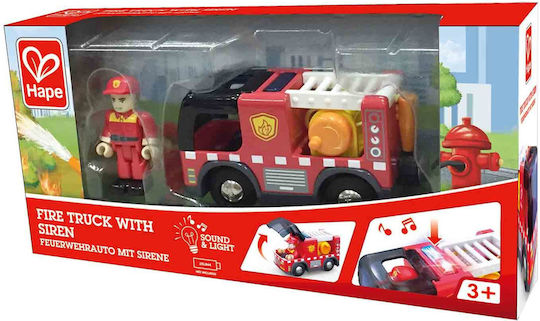 Hape Fire Truck Rescue Team Toy Car for 3+ Years