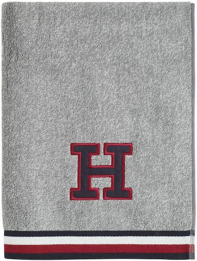 Tommy Hilfiger Bath Towel Teddy 70x140cm Grey Weight 500gr/m²