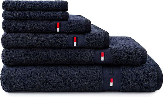 Tommy Hilfiger Πετσέτα Προσώπου Legend 50x100εκ. Navy Βάρους 540gr/m²