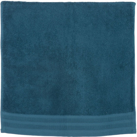 Nef-Nef Homeware Πετσέτα Προσώπου Life 50x90εκ. 1126 Petrol Βάρους 550gr/m²