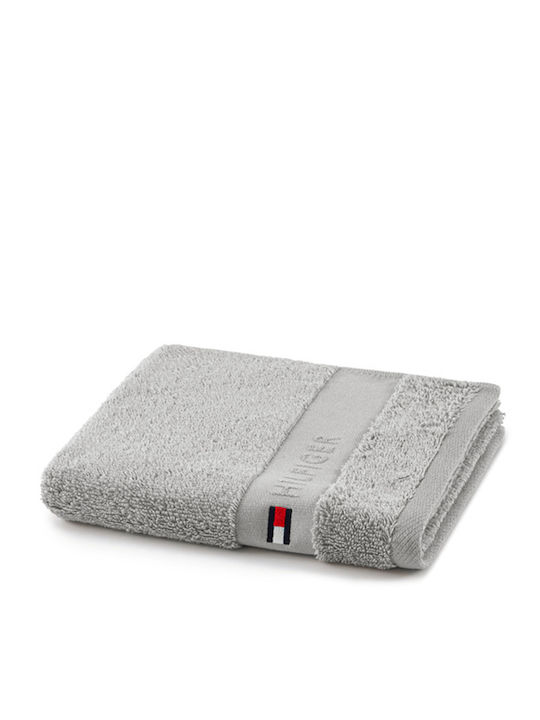 Tommy Hilfiger Handtuch Legend 40x60εκ. Silver Gewicht 540gr/m²