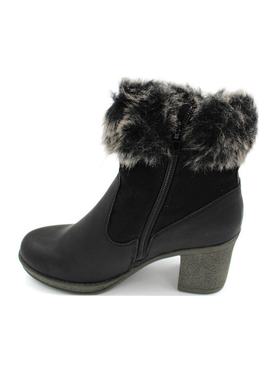 432 Stiefeletten Damen Schwarz