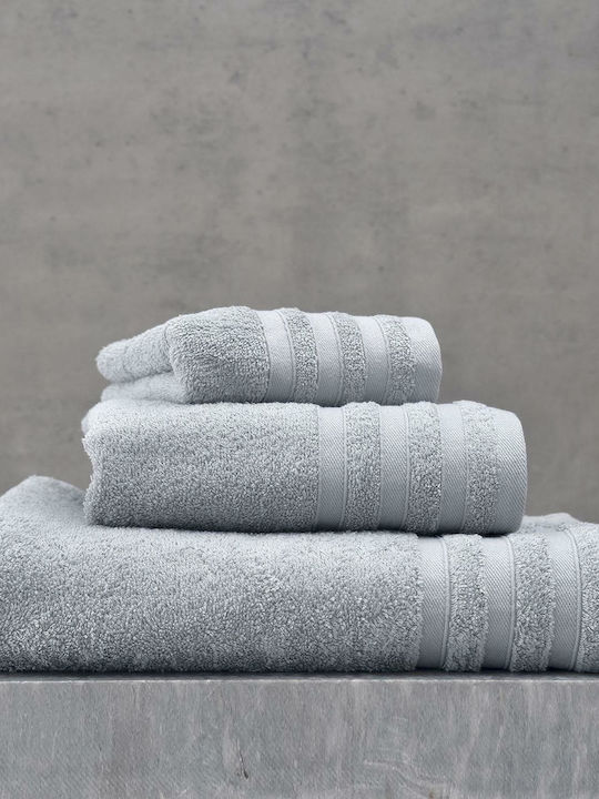 Rythmos Bath Towel Lagoon 70x140cm Light Gray Weight 470gr/m²