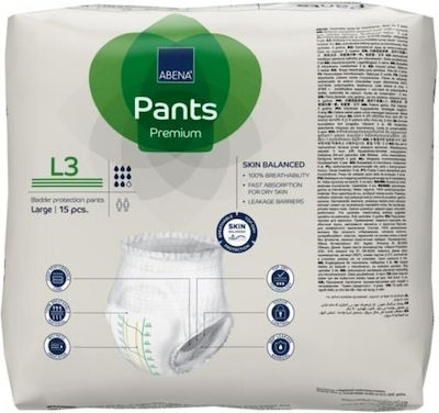 Abena Pants Premium Scutece Chiloți pentru Incontinență Mare 15buc