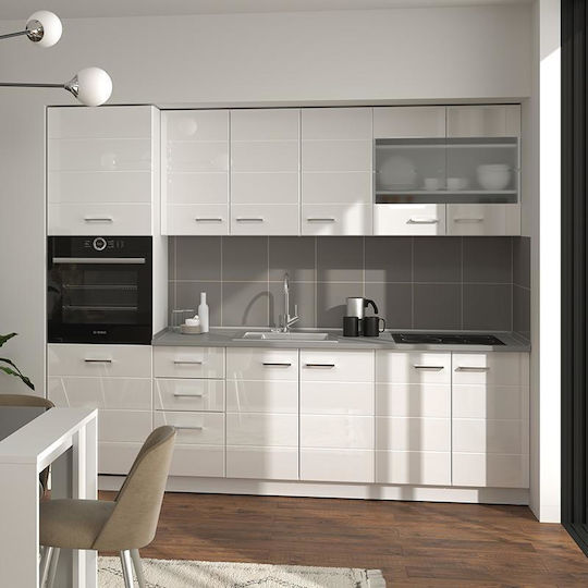 Diva Bodenstehender Schrank Weiß 60x57.5x214.5Stück