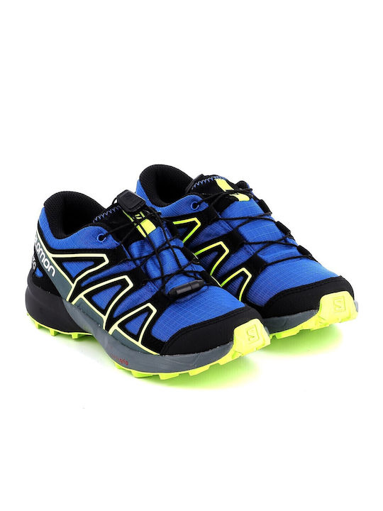 Speedcross CS WP Waterproof Kids Sports Shoes Running with Laces Blue