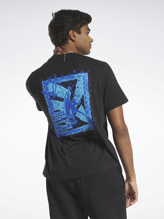 Reebok Graphic Series Ανδρικό T-shirt Μαύρο με Στάμπα