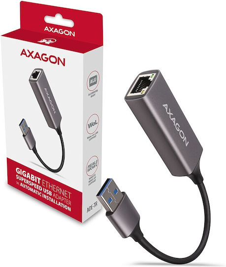 Axagon ADE-TR Αντάπτορας Δικτύου USB με Ενσύρματη Σύνδεση Gigabit Ethernet (v1)