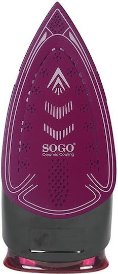 Sogo Steam Iron 2800W with Non-stick Plate and Continuous Steam Supply 25g/min