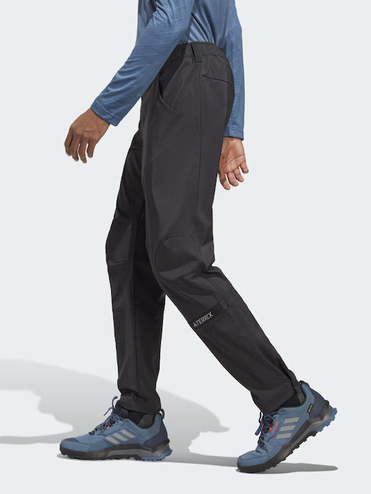 adidas Terrex Multi Woven Ανδρικό Μακρύ Παντελόνι Πεζοπορίας Γκρι