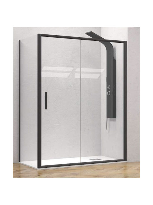 Karag Efe 400 NP-10 Kabine für Dusche mit Schieben Tür 70x90x190cm Klarglas Nero
