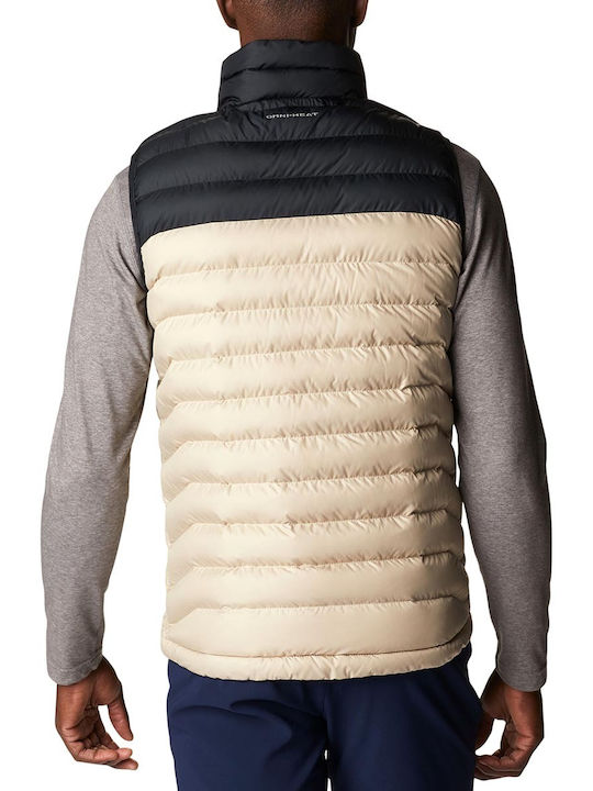 Columbia Powder Lite Sleeveless Jacket Puffer Beige