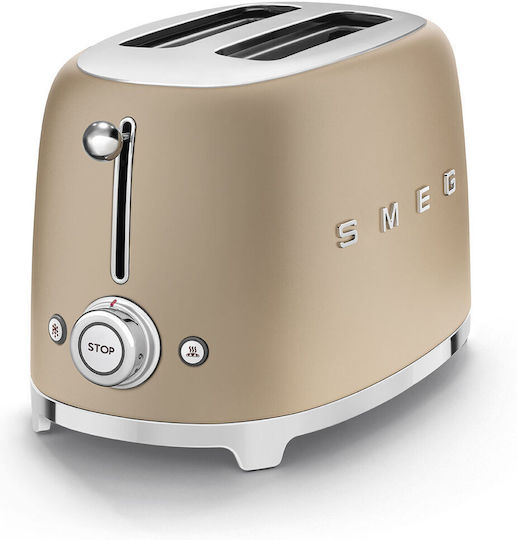 Smeg Toaster 2 Slots 950W Gold