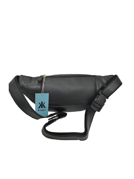 Kappa Bags 131 Men's Leather Waist Bag Black