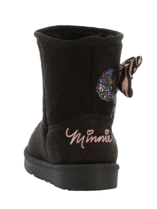 Minnie Mouse Suede Παιδικά Μποτάκια Μαύρα