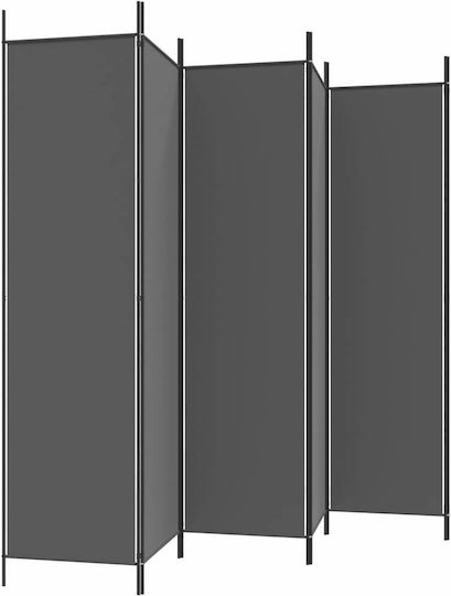 vidaXL Декоративен Параван Текстилен 300x200см