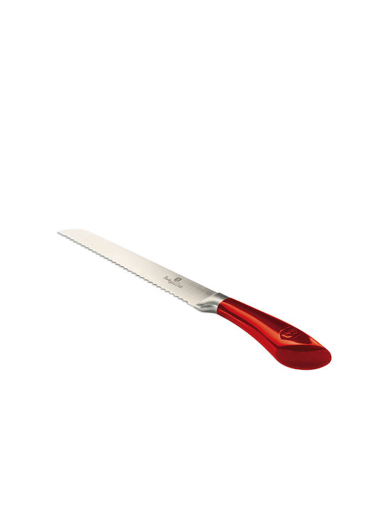 Berlinger Haus Metallic Line Messer Brot aus Edelstahl Burgundy Collection 20cm BH-2327 1Stück