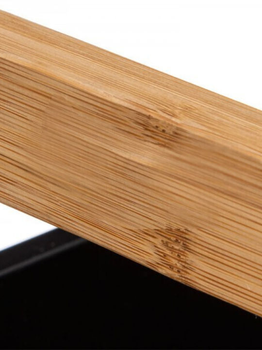 5Five Τρόλεϊ Κουζίνας Ξύλινο 3 Θέσεων Μαύρο 41x20x80cm