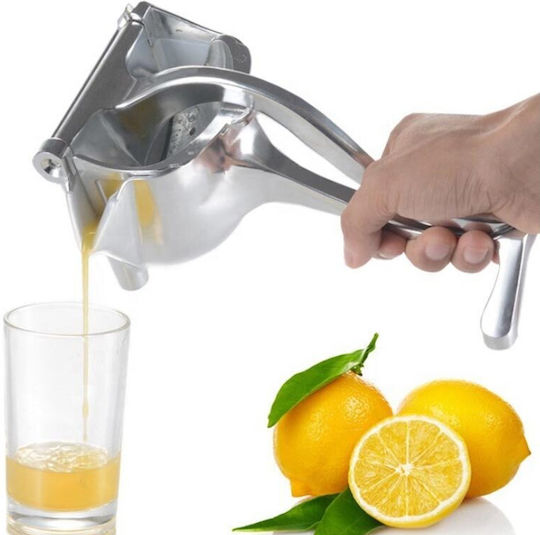 Hand Press Lemon / Orange made of Metal in Silver Color