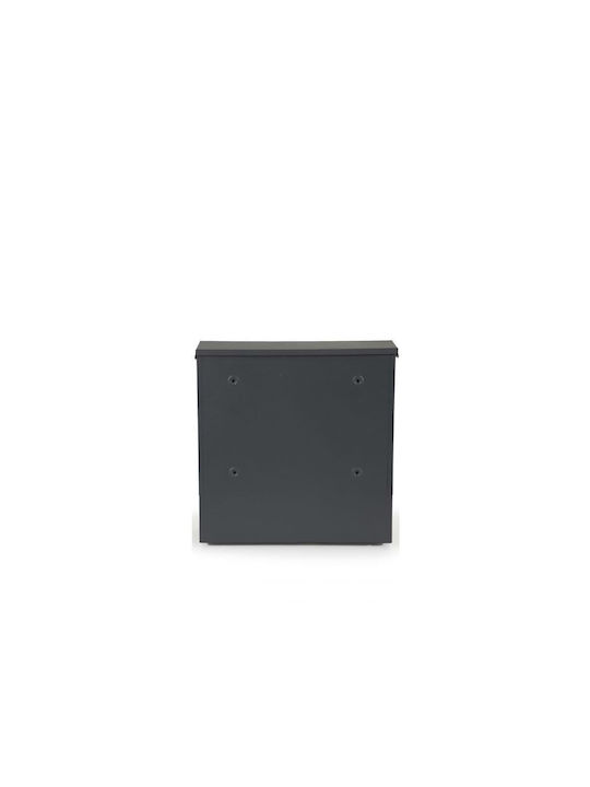 Cutie Poștală Metalic în Culoarea Gri 37x10.5x36.5cm