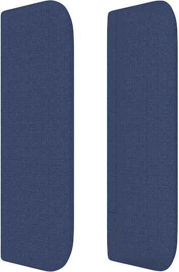 vidaXL Fabric Bed Headboard Blue 103x88cm
