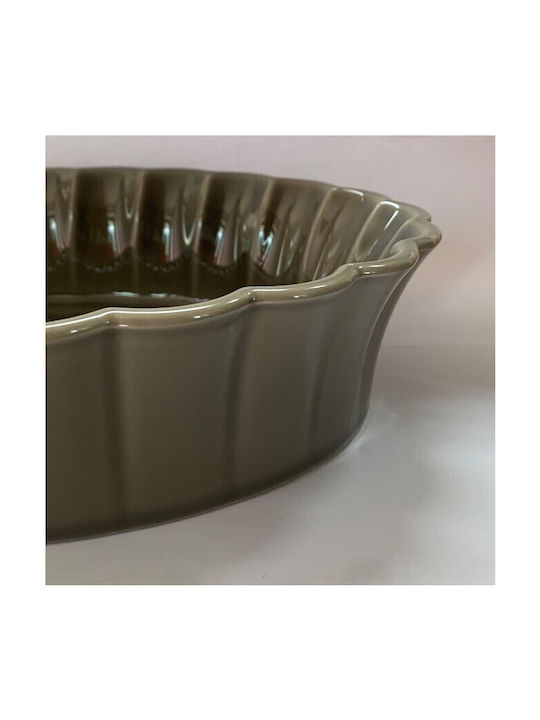 Marva Betty Ceramic Oval Heat-Resistant Cookware for Tart 35x27cm