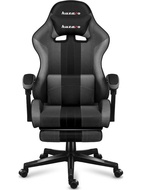 Huzaro Force 4.7 Artificial Leather Gaming Chair with Footrest Grey Mesh