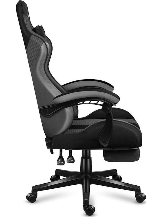 Huzaro Force 4.7 Artificial Leather Gaming Chair with Footrest Grey Mesh