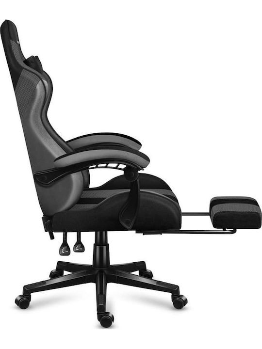 Huzaro Force 4.7 Artificial Leather Gaming Chair with Footrest Grey Mesh