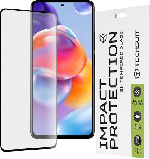 Techsuit 9H Full Glue Full Face Tempered Glass Black (Redmi Note 11 Pro / 11 Pro+) KF237172