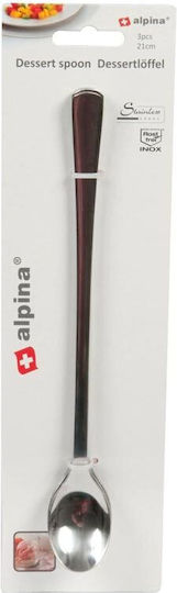 Alpina Appliances Dessert / Eiscreme Rostfreier Stahl Silber 21cm 22456 3 Stück Alpina Appliances Dessert / Eiscreme Rostfreier Stahl Silber 21cm 22456 3 Stück