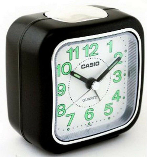 Casio Ceas De Masă Cu Indicatori Din Plastic Cu Ceas Deșteptător Negru TQ-142-1EF