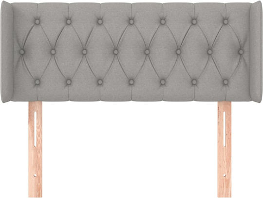 vidaXL Fabric Bed Headboard Light Gray 103x88cm
