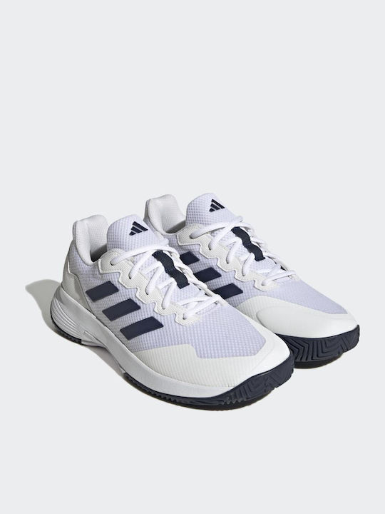 adidas Gamecourt 2.0 Ανδρικά Παπούτσια Τένις για Σκληρά Γήπεδα Cloud White / Team Navy Blue 2 adidas Gamecourt 2.0 Ανδρικά Παπούτσια Τένις για Σκληρά Γήπεδα Cloud White / Team Navy Blue 2