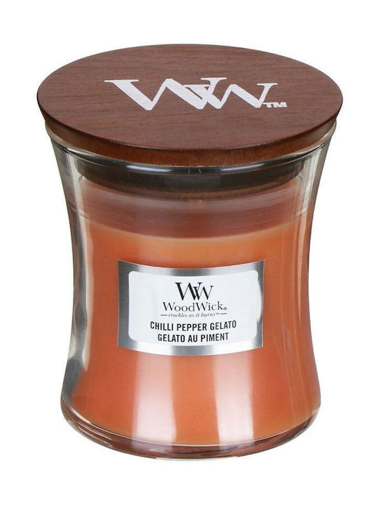 WoodWick Scented Candle Jar with Scent Chilli Pepper Gelato Orange 85gr 1pcs