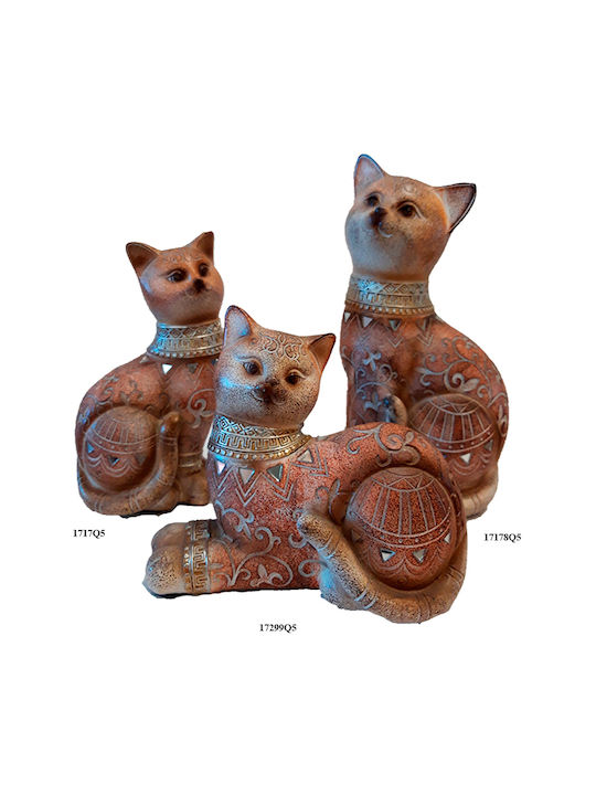 Karvounis Decorative Cat Polyresin 14x12cm 1pcs