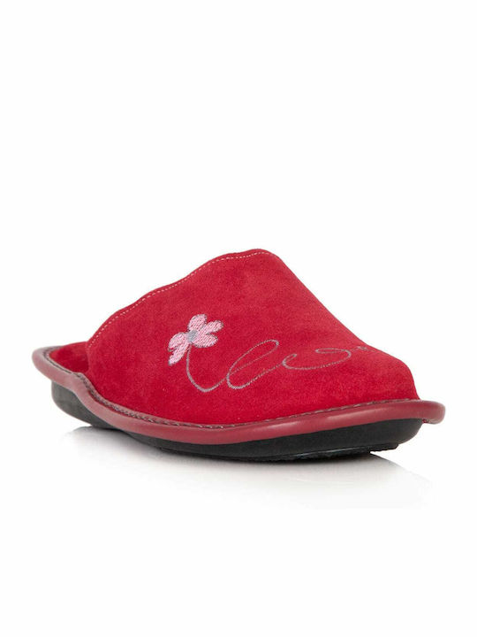 Castor Anatomic 1060.3 Anatomic Leather Women's Slippers In Red Colour