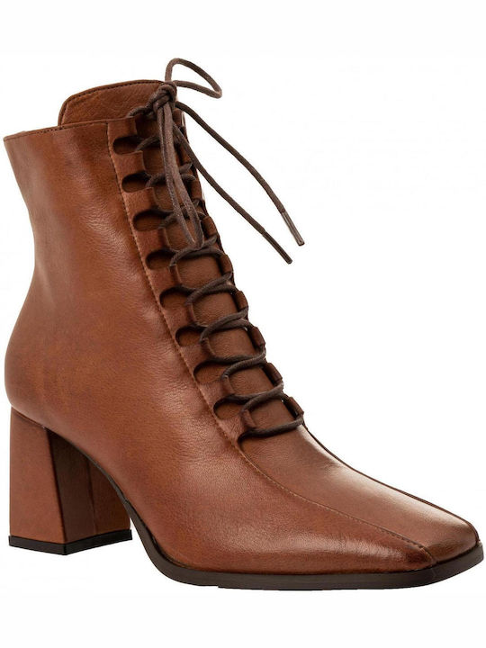 Fardoulis X Leather Women's Ankle Boots Brown