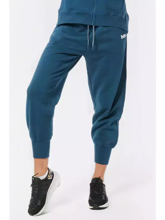 Body Action Women's Jogger Sweatpants Blue Fleece