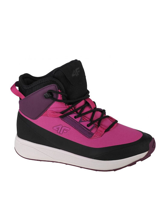 Kinder-Schneestiefeletten mit Schnürsenkeln Rosa