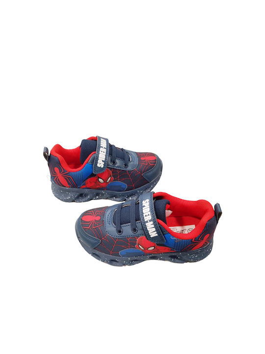 SPIDER-MAN TURNSCHUHE JUNGEN GEFÜHRT (LICHTER) SP010239 BLAU/ROT