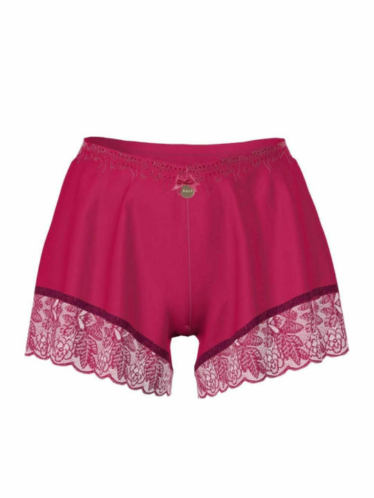 Vamp Sommer Damen Pyjama-Shorts Rot